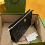 Gucci GG Matelassé Leather Clutch Pouch 26cm Black 2