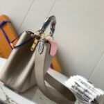 Louis Vuitton Capucines BB 27cm Handle Bag Elephant Grey Taurillon Leather with Exotic Python Details 2
