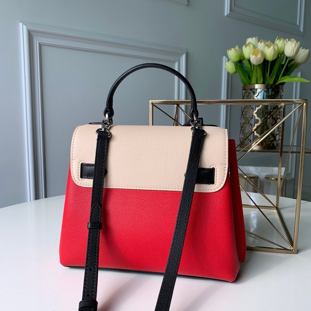 Louis Vuitton Lockme Ever Grained Calfskin Leather Top Handle Bag 28cm 2