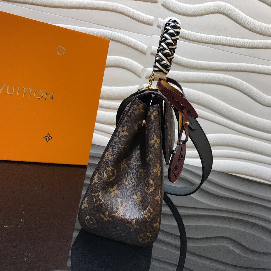 Louis Vuitton Cluny MM in Monogram Canvas 32cm Structured Top Handle Bag with Braided Detail 2