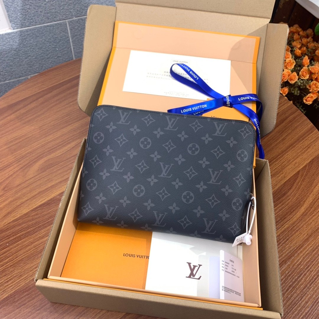 Louis Vuitton New Pouch 27cm Versatile Monogram & Damier Graphite Document Clutch and Tablet Organizer 2