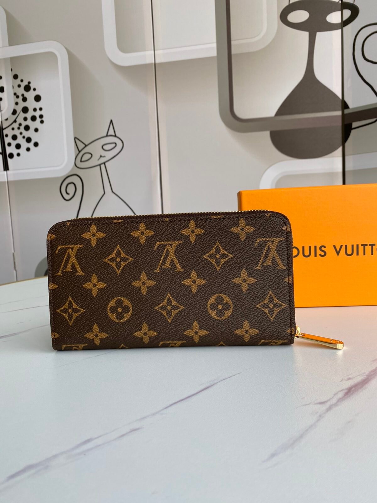 Louis Vuitton M60017 Zippy Wallet 19cm Limited Edition Silkscreen Monogram Canvas 20