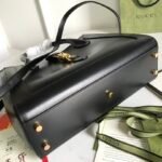 Gucci Jackie 1961 Medium Leather Tote Bag 30cm Signature Piston Closure & Detachable Strap 24