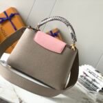 Louis Vuitton Capucines BB 27cm Handle Bag Elephant Grey Taurillon Leather with Exotic Python Details 3