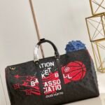Louis Vuitton x NBA Keepall Bandoulière 50 Championship Jacket Edition Embossed Leather Travel Bag 55cm 3
