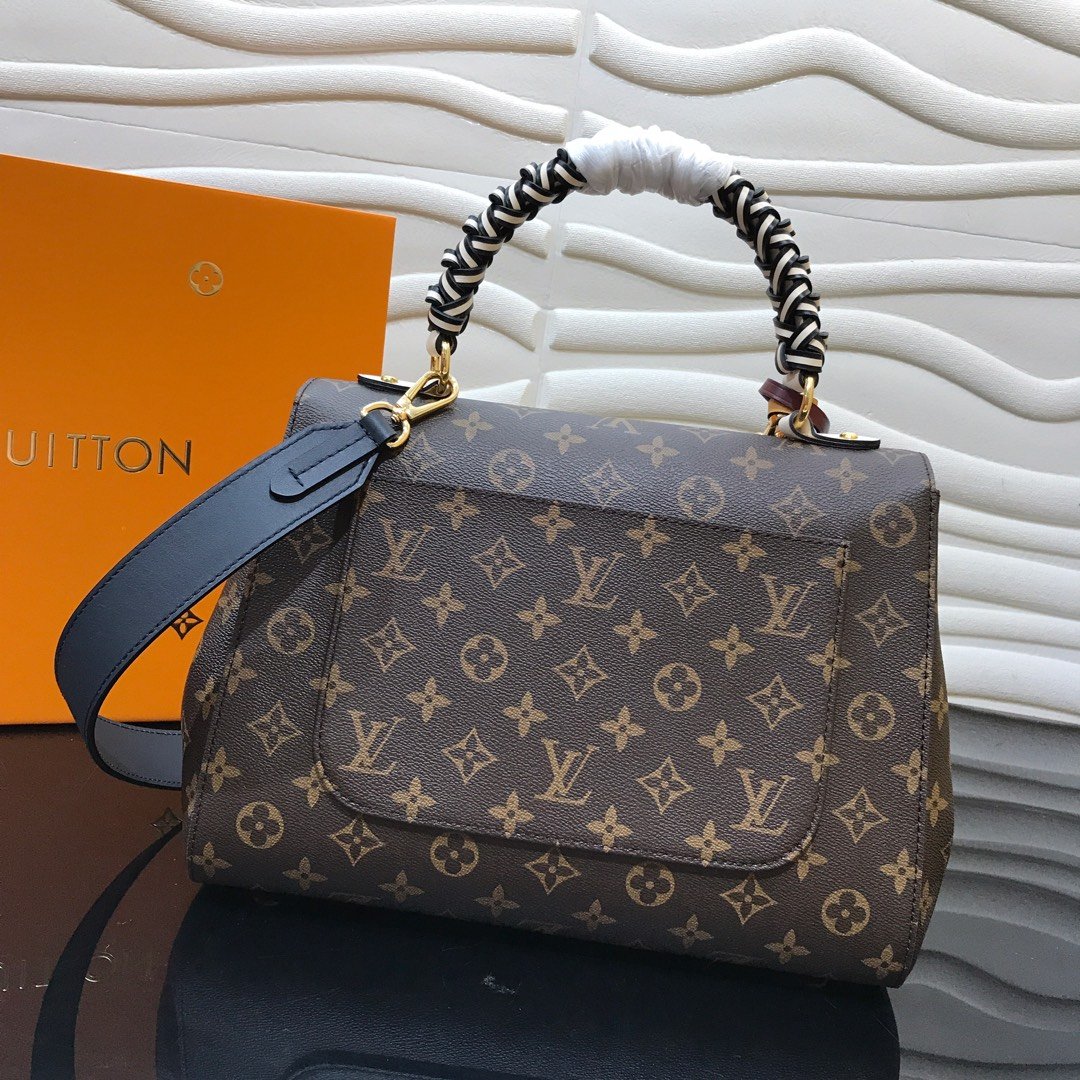 Louis Vuitton Cluny MM in Monogram Canvas 32cm Structured Top Handle Bag with Braided Detail 3