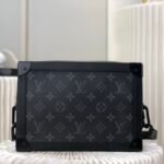 Louis Vuitton Soft Trunk in Monogram Eclipse Canvas Virgil Abloh Edition Unisex Crossbody Bag 25cm 3