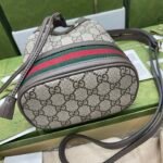 Gucci Ophidia Mini Bucket Bag GG Supreme Canvas with Signature Web Stripe 3