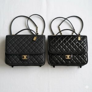 CHANEL Quilted Medium Top Handle Flap Bag 30.5cm Available in Caviar & Patent Leather