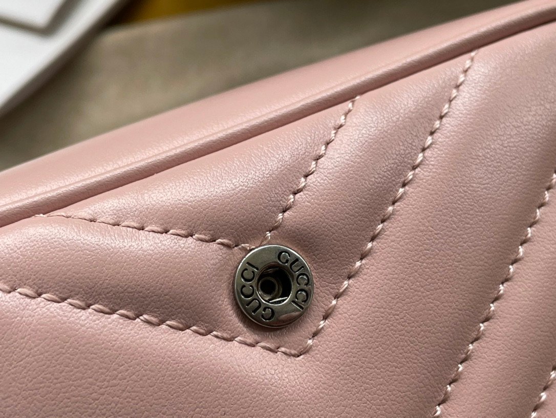 Gucci GG Marmont Super Mini Bag 16.5cm Tonal Ceramic Hardware Edition 34