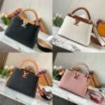 Louis Vuitton Capucines BB Modern Colorblock Full-Grain Leather Handbag 27cm
