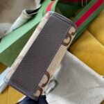 Gucci Retro Mini Tote Bag 16 Jumbo GG Canvas with Web Strap 4