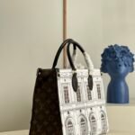 Louis Vuitton x Fornasetti OnTheGo MM Tote Bag 35cm Architettura Matte Calfskin Leather 4