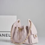Chanel 26C Collection Size 25 Mini Drawstring Handbag 4 Colors Caviar Leather “Effortless Chic” Bucket Bag 4