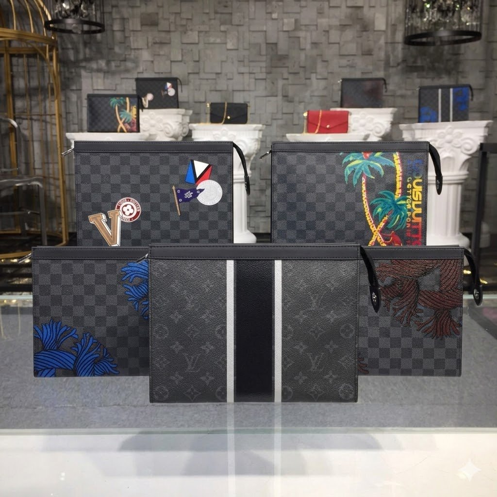 Louis Vuitton Pochette Voyage MM 27cm Graphic & Special Edition Canvas 5 Styles 41