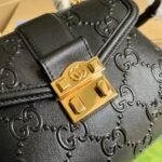 Gucci Small GG Embossed Leather Top Handle Shoulder Bag 28.5cm NFC Edition 5