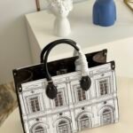 Louis Vuitton x Fornasetti OnTheGo MM Tote Bag 35cm Architettura Matte Calfskin Leather 5