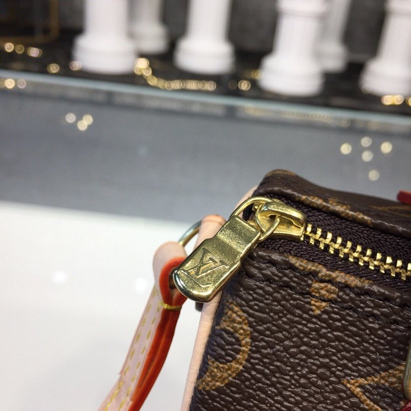 Louis Vuitton Nano Speedy in Classic Monogram Canvas Handbag 16cm/20cm 5