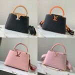 Louis Vuitton Capucines Modern Colorblock Full-Grain Leather Handbag 31.5cm