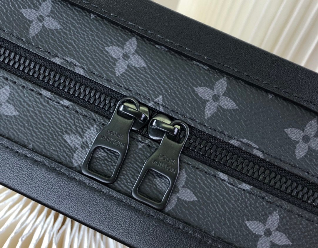 Louis Vuitton Soft Trunk in Monogram Eclipse Canvas Virgil Abloh Edition Unisex Crossbody Bag 25cm 6