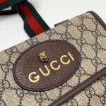 Gucci Neo Vintage GG Supreme Mini Messenger Bag 20cm Unisex Crossbody with Tiger Head Detail 6