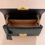 Gucci Padlock Small Signature Leather Shoulder Bag 20cm Black Embossed GG with Gold Hardware 7