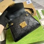 Gucci Small GG Embossed Leather Top Handle Shoulder Bag 28.5cm NFC Edition 7