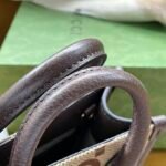 Gucci Retro Mini Tote Bag 16 Jumbo GG Canvas with Web Strap 7