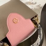 Louis Vuitton Capucines BB 27cm Handle Bag Elephant Grey Taurillon Leather with Exotic Python Details 7