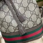 Gucci Ophidia Mini Bucket Bag GG Supreme Canvas with Signature Web Stripe 7