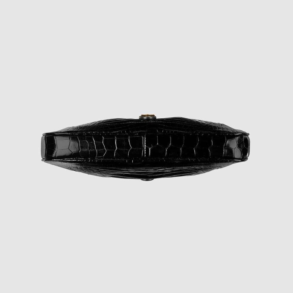 Gucci Jackie 1961 Small Shoulder Bag 27.5cm Premium Croc-Effect Leather 7