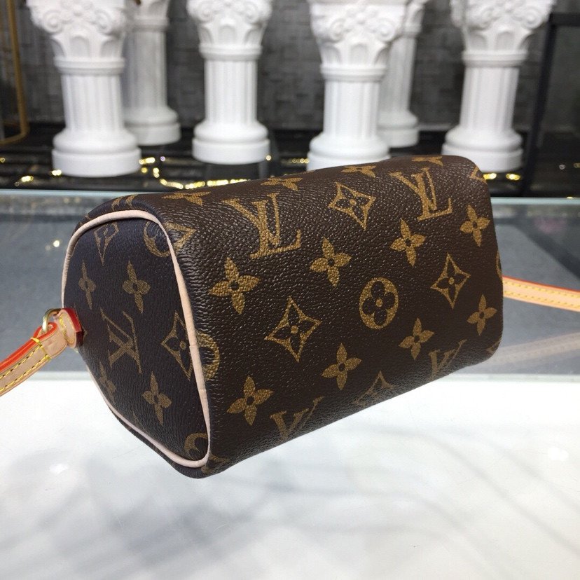 Louis Vuitton Nano Speedy in Classic Monogram Canvas Handbag 16cm/20cm 8