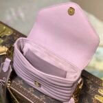Louis Vuitton New Wave Multi-Pochette in Quilted Calfskin 19cm Pink Purple 3-in-1 Versatile Crossbody Bag 8