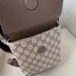 Gucci GG Supreme Canvas Flap Backpack 32.5x42x15.5cm Premium Leather Trim with Signature Web Detail & Side Pockets 8