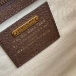 Gucci 100 Centennial Medium Tote Bag 31cm Brown Leather with Logo & Quote Print 9