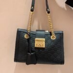 Gucci Padlock Medium Shoulder Bag 26cm GG Supreme Canvas & Signature Embossed Leather