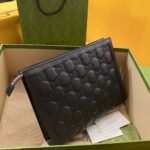 Gucci GG Matelassé Leather Clutch Pouch 26cm Black 9
