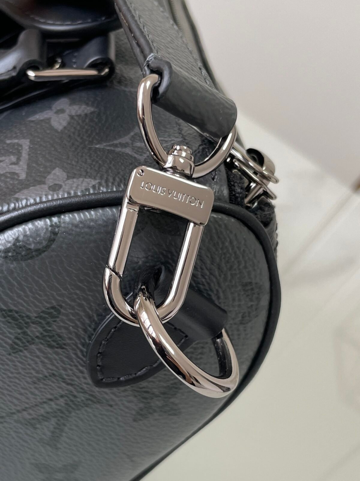Louis Vuitton Keepall XS Monogram Eclipse – Classic Black Mini Duffle Bag 21cm 9
