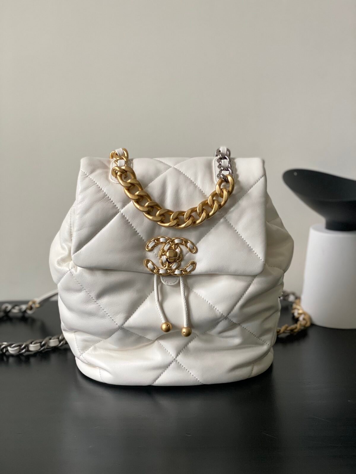 Chanel 24C 19 Series Quilted Lambskin Backpack 22x26x16cm The Ultimate Statement of Modern Heritage Cruise Collection 1
