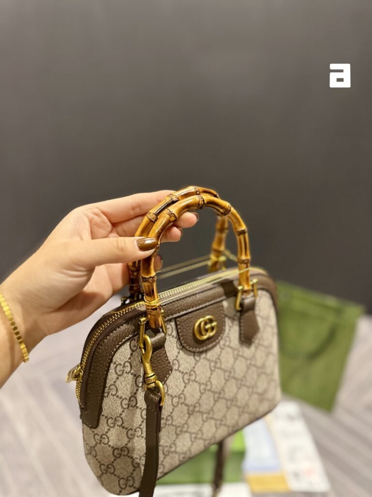 Gucci Bamboo Handle Mini Tote Bag Replica Premium GG Supreme Canvas Bag &ndash; Image 9