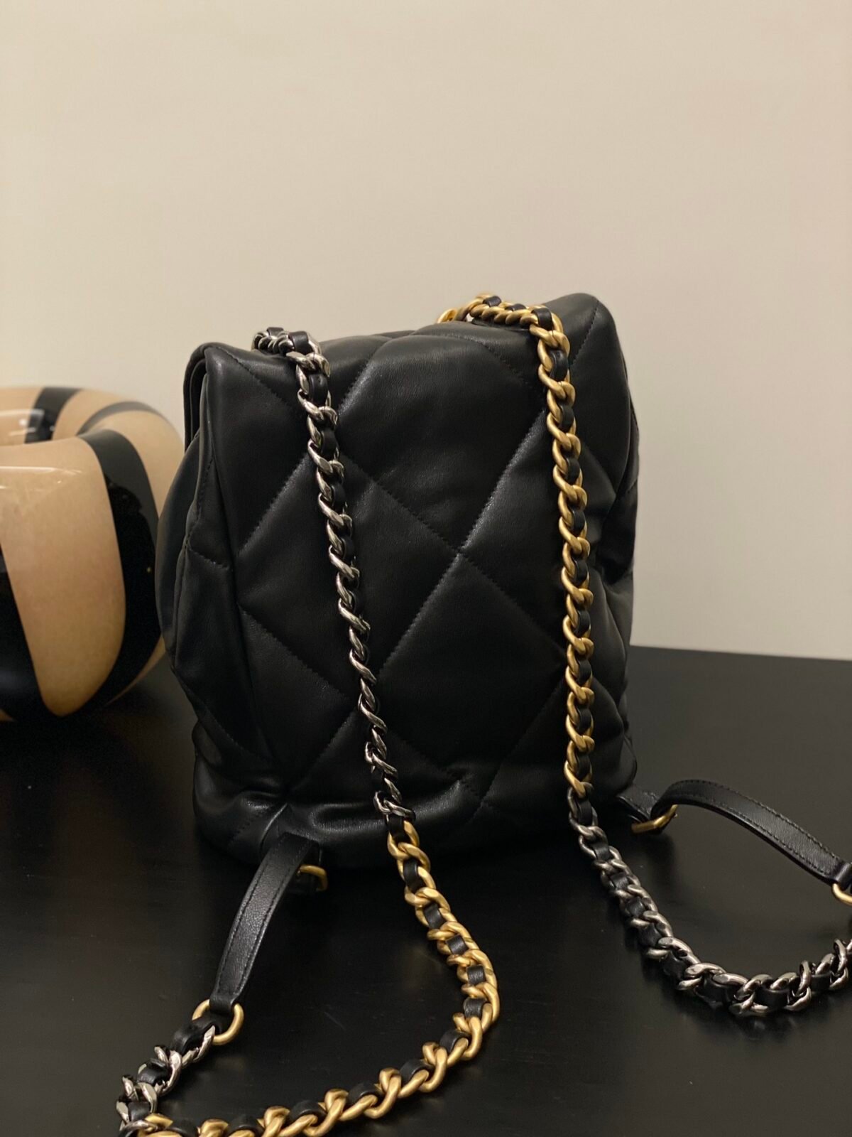 Chanel 24C 19 Series Quilted Lambskin Backpack 22x26x16cm The Ultimate Statement of Modern Heritage Cruise Collection 11