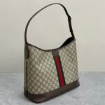 Gucci Ophidia GG Supreme Canvas Shoulder Bucket Bag Web Stripe & Double G Hardware 12
