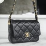 CHANEL 23k Autumn/Winter Collection Wide Strap Quilted Flap Bag 20.5cm 4 Colors 12