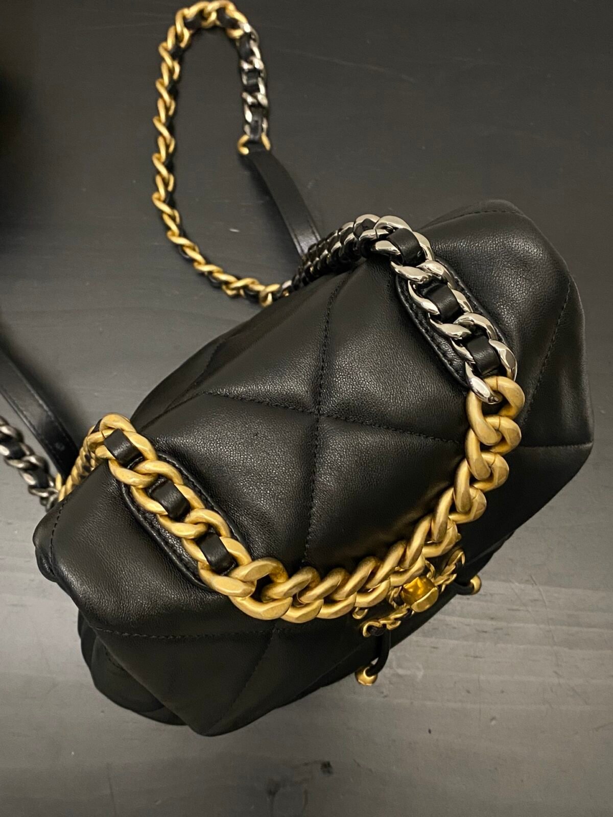 Chanel 24C 19 Series Quilted Lambskin Backpack 22x26x16cm The Ultimate Statement of Modern Heritage Cruise Collection 12