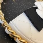 Chanel 23K Camellia Bow Hula Hoop Micro Bag 16cm Quilted Lambskin Evening Clutch & Wristlet 12