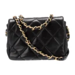 Chanel 22B Coco Love Quilted Heart Flap Bag 2 Sizes Black Lambskin & Gold-Tone 13
