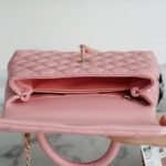 CHANEL Coco Handle Small Flap Bag 24cm in Grained Calfskin Elegant Top Handle Crossbody with Gold-Tone Hardware 13