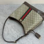 Gucci Ophidia GG Supreme Canvas Shoulder Bucket Bag Web Stripe & Double G Hardware 13