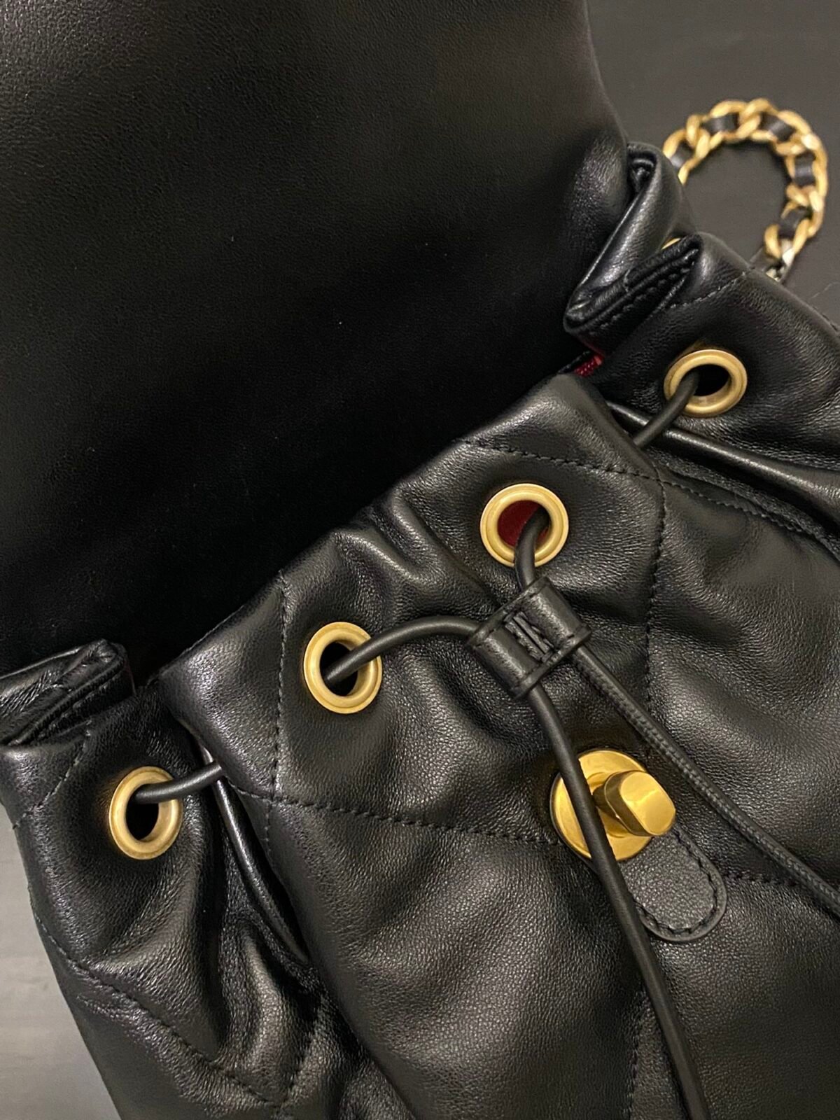 Chanel 24C 19 Series Quilted Lambskin Backpack 22x26x16cm The Ultimate Statement of Modern Heritage Cruise Collection 13