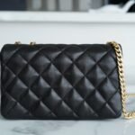 CHANEL 22K Special Edition Adjustable Gold Ball Flap Bag 22cm with Embossed CC Logo and Vintage Gold Hardware 13
